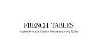 French Tables - Australian Made Dining Tables image 1